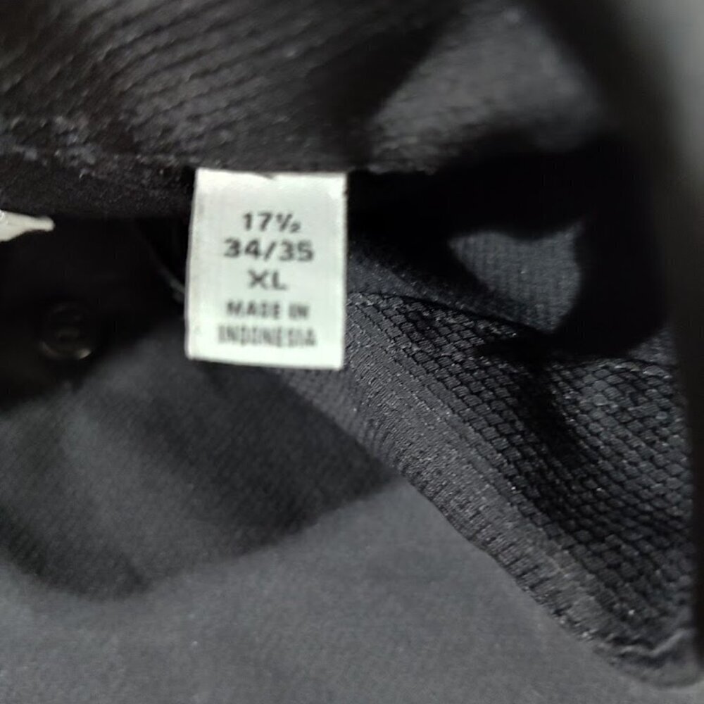 Calvin Klein Black Long Sleeve Dress Shirt Oeko Tex Extra Large Slim Fit - Picture 10 of 12